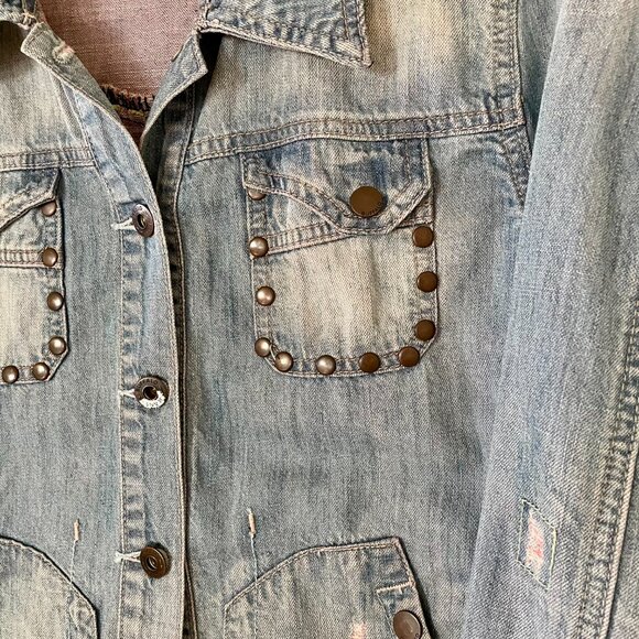 KENYA Denim Jean Jacket Blazer - Picture 9 of 12